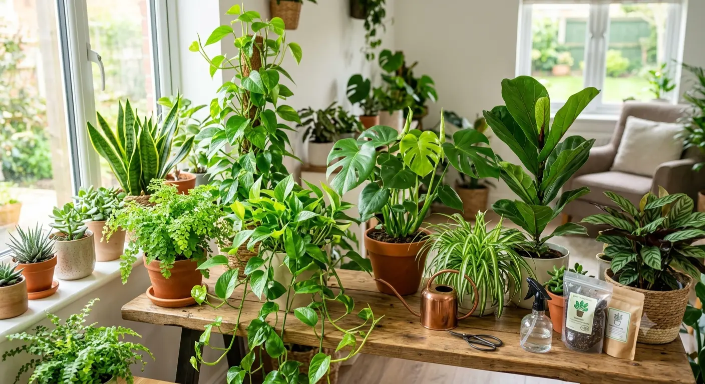 How to water indoor plants